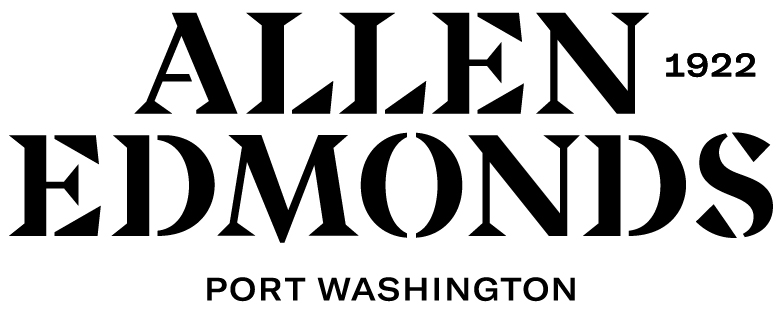 Logo for Allen Edmonds containing 1922 and Port Washington